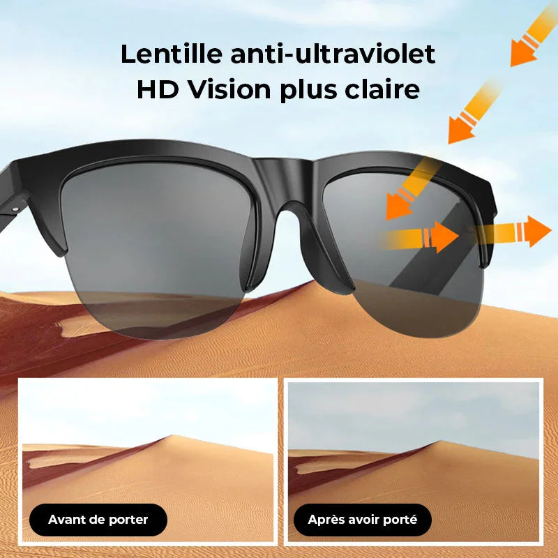 Lunettes de soleil Bluetooth intelligentes sans fil