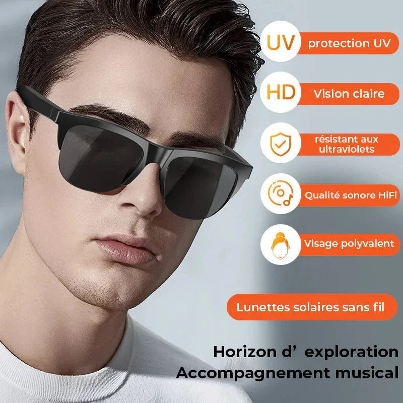 Lunettes de soleil Bluetooth intelligentes sans fil